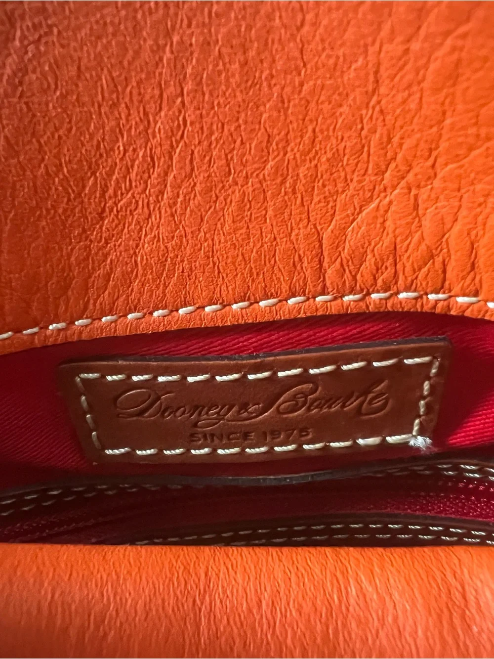 Dooney and Bourke Penrose Satchel Orange
